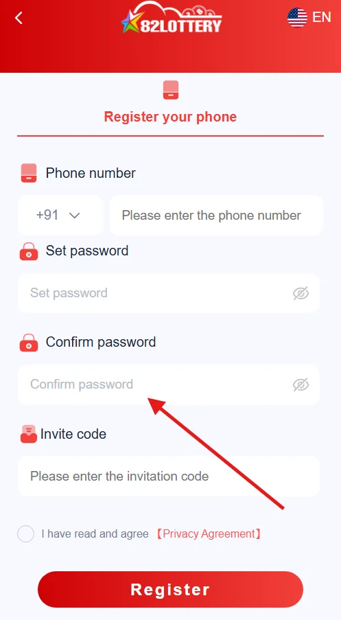 confirm the account password